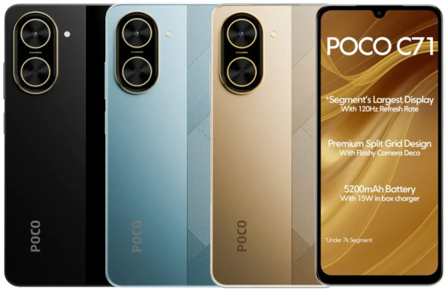 poco c71 3pcs