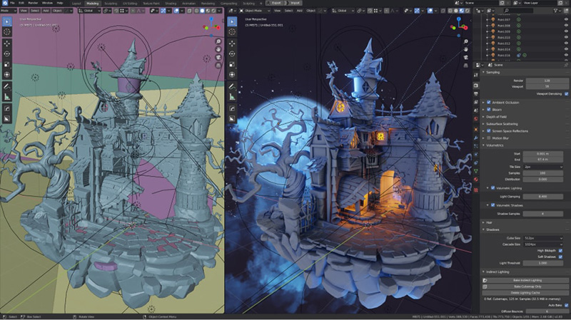 blender castle